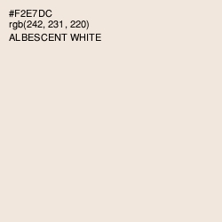 #F2E7DC - Albescent White Color Image